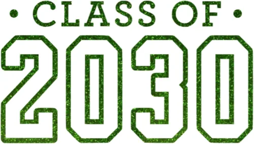 Miniatura 20 de Class of 2030 Iron On Decal, Senior Class Shirt Patch, Heat Transfer, HTV Graphic Tshirt Sticker, DIY Crafts, Pick Size Color, Iron-On Almost Gold