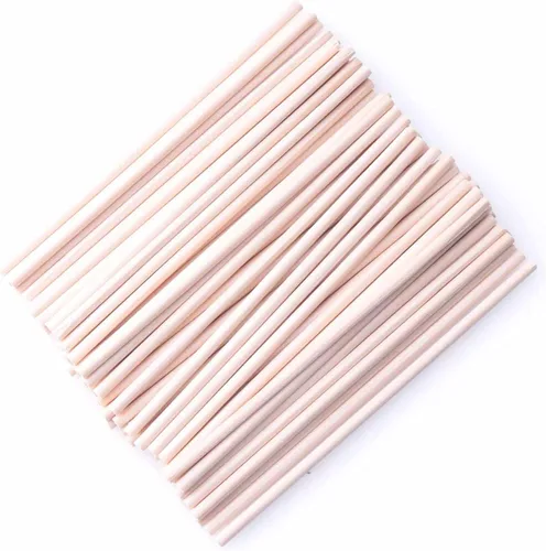 Miniatura 11 de 60 varillas de madera de 4 pulgadas de madera natural sin terminar para proyectos de manualidades, decoración del hogar, decoración del hogar