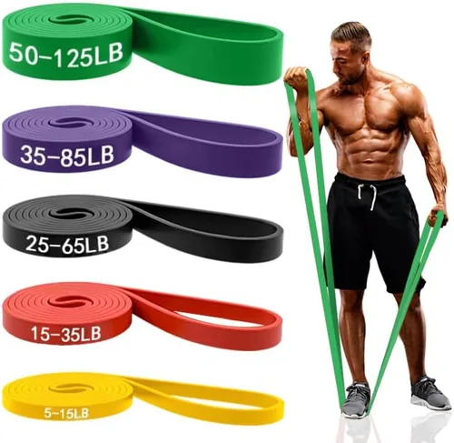 Miniatura 8 de Resistance Bands for Working Out, Pull Up Assistance Bands Set for Men & Women,Latex Workout Bands, Eexercise Bands Resistance for Body