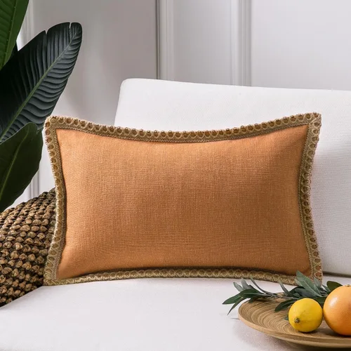 Miniatura 9 de Phantoscope Farmhouse - Fundas de almohada decorativas para exteriores, Poliéster & Mezcla de poliéster, Beige, 18" x 18