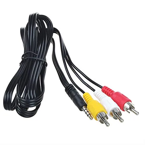 Miniatura 3 de AV A/V 0.138 in Mini Plug a 3 RCA Audio Video TV Cable para Philips Reproductor de DVD portátil PD709 37 PD700 37 PD9012 37, PET707 37 PD9000 37
