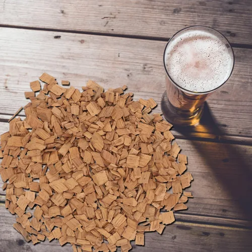 Miniatura 9 de Hemoton Paquete de 1 paquete de chips de roble para batidor francés, suministros para hacer vino, chips de roble para envejecer, cubos de whisky, As