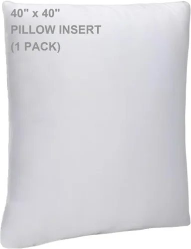Miniatura 10 de WINGLAM, Rellenos de almohada, almohadas decorativas, relleno de funda, blanco, paquete de 2, 22 x 22 pulgadas, hipoalergénico, poliéster, ultra