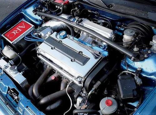 Miniatura 8 de x xotic tech Cubierta de inserción de bujía de válvula de motor Serie B, estilo de fibra de carbono, compatible con Honda Civic B16 B18 VTEC