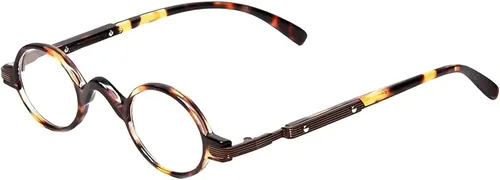 Miniatura 9 de Calabria R314/R501S - Gafas de lectura redondas de metal para hombres y mujeres, lentes de profesor, lectores vintage, estilo clásico, retro, moda