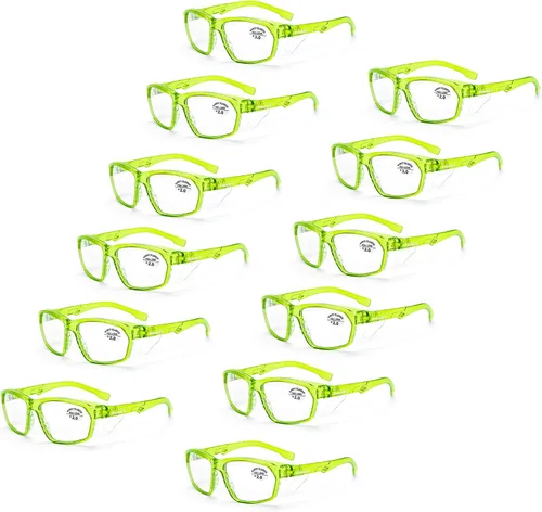 Miniatura 20 de ProtectX Lentes de lectura elegantes para mujeres y hombres, antivaho y antiarañazos, protección UV, gafas de seguridad antiimpactos