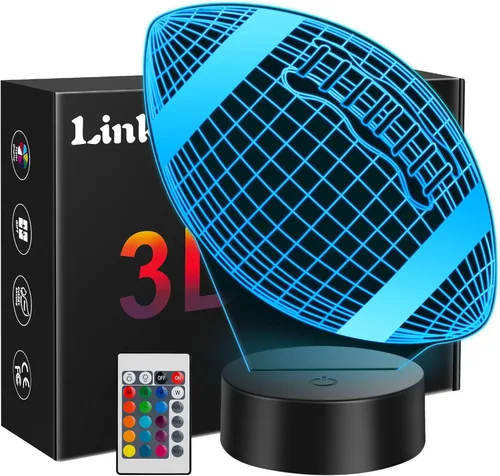 Miniatura 11 de Linkax Regalos de baloncesto para adolescentes, niños y niñas, luz nocturna de ilusión 3D, regalos de Navidad para edades de 8 a 13 años, 5 a 15