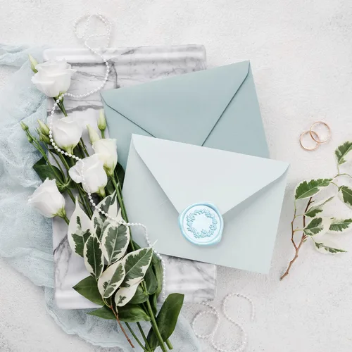 Miniatura 2 de UNIQOOO Barras de Cera de Sellado Azul Claro para Pistola de Pegamento para Sello de Cera - Perfecto para Invitaciones de Boda, Tarjeta