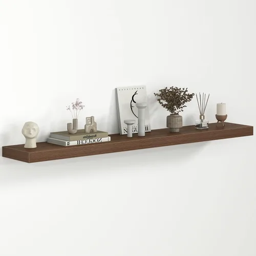 Miniatura 25 de Fun Memories Estantes flotantes – Estante de pared de 9.3 pulgadas de profundidad para decoración y almacenamiento – Estantería de exhibición