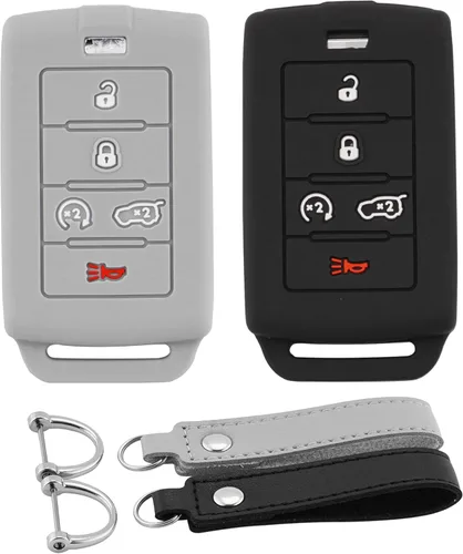 Miniatura 7 de Funda de Silicona para Llavero Compatible con Chevy GMC 5 Botones 2023 2022-2019 Chevy Silverado Tahoe Suburban GMC Sierra Acadia Terrain Protector