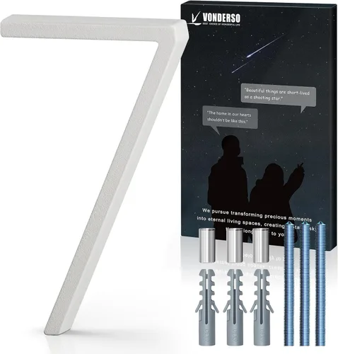 Miniatura 63 de VONDERSO Números flotantes de casa de 5 pulgadas para exteriores, números de dirección modernos de metal antioxidante (3), números de buzón Negro 3