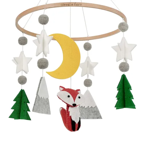 Miniatura 8 de Móvil para cuna de bebé – Móvil colgante de madera para cuna, decoración de guardería para niños y niñas, regalo perfecto para ducha
