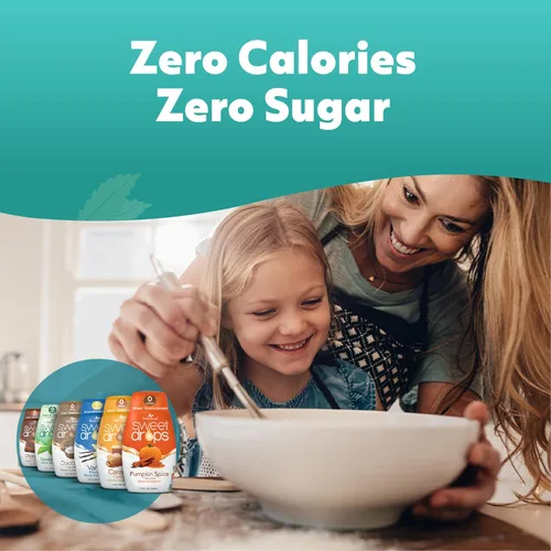 Miniatura 6 de SweetLeaf Sweet Drops - Edulcorante líquido de stevia saborizado, extracto de stevia, cero calorías, sin gluten, apto para dieta cetogénica, sin