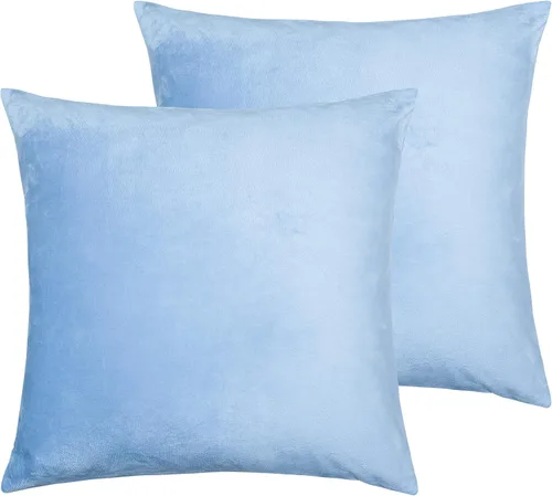 Miniatura 80 de NTBAY - Fundas de almohada de terciopelo con cierre para niños pequeños, 2 unidades, acogedoras, de lujo, de franela y felpa, para viajes, 33 x 46