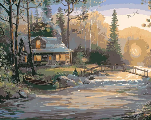Miniatura 31 de Kit de pintura por números de Ledgebay para adultos: kit de pintura por números para principiantes a avanzados - Divertidos proyectos de arte y Ruta