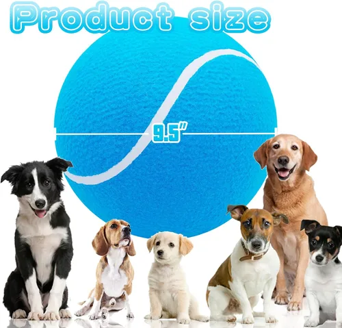 Miniatura 2 de Banfeng Pelota de tenis grande para perros, pelota de tenis gigante para perros, juguete grande para deportes al aire libre, regalo para perros Azul