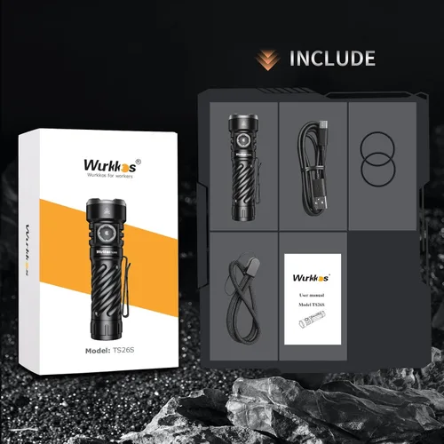 Miniatura 7 de Wurkkos TS26S linterna recargable, linterna LED de 3100 lúmenes de alto rendimiento 95CRI, tapa trasera magnética, 191 metros 5000K Boost