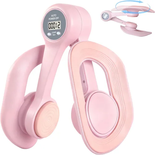 Miniatura 9 de Ejercitador interior del muslo para mujeres, dispositivos de ejercicio del suelo pélvico con contador de pantalla, entrenador de cadera ajustable