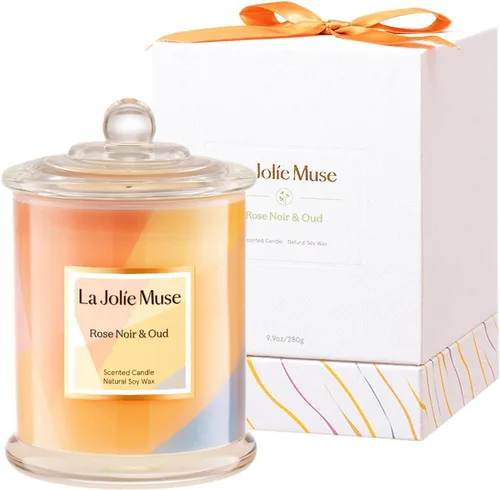 Miniatura 7 de LA JOLIE MUSE Vela perfumada, vela de pastel de vainilla, regalo de vela de lujo, regalo de inauguración de la casa para el nuevo hogar, 70 horas