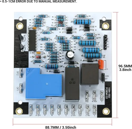 Miniatura 6 de PCBDM133S Placa de control de descongelación apta para bombas de calor y hornos Goodman y Amana, reemplaza a PCBDM133, PCBDM160S, PCBDM160