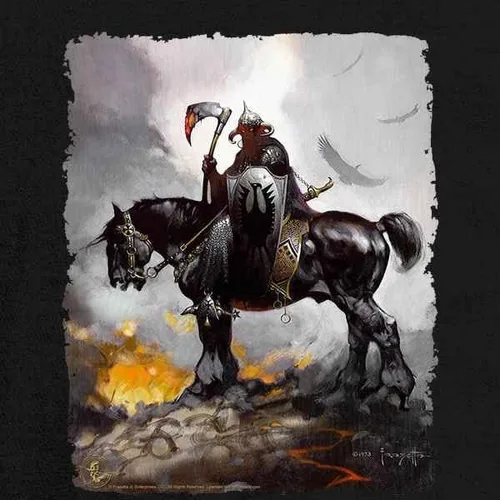 Miniatura 3 de Pop Threads Death Dealer by Frank Frazetta Art Horror Graphic Tee T-Shirt for Men
