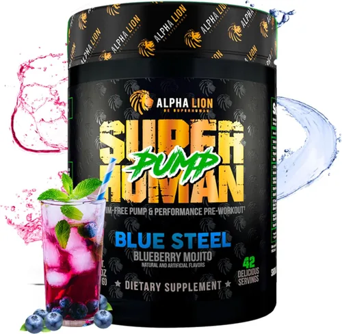 Miniatura 11 de ALPHA LION Superhuman Pump Polvo Pre Entrenamiento, Suplemento Pre Entrenamiento con Cafeína Nootrópica y Sin Estimulantes, Potenciador de Óxido