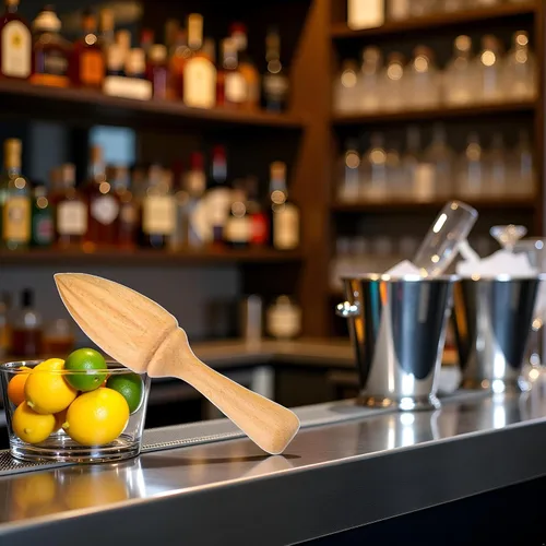 Miniatura 4 de Exprimidor de cítricos de madera, escariador manual de naranja limón con agarre ergonómico, herramienta exprimidora de frutas duradera