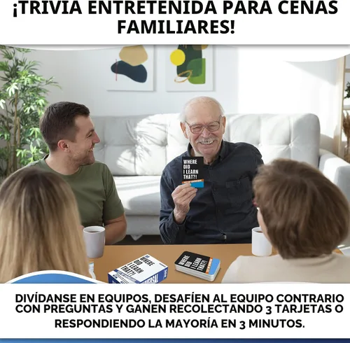 Miniatura 3 de QUOKKA Juegos de Trivia para Adultos con 500 Preguntas - Divertido Juego de Mesa de Trivia para Adolescentes y Familias – Tarjetas de Trivia