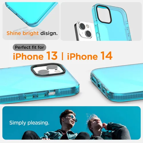 Miniatura 377 de AICase Funda protectora para iPhone 16 compatible con iPhone 16, delgada, ligera, transparente [no amarillenta] Diseño vibrante