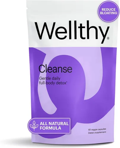Wellthy Desintoxicación de cuerpo completo y apoyo inmunológico, salud digestiva avanzada, limpieza intestinal y alivio de la hinchazón, fórmula