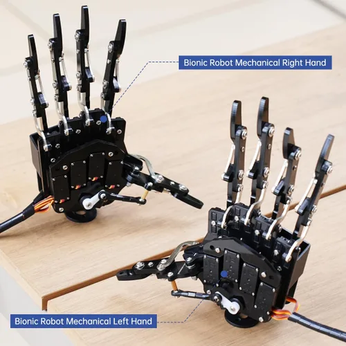 Miniatura 5 de Mano de Robot de Cinco Dedos con Movimiento Exclusivo, Brazo Mecánico Biónico de Robot de Bricolaje, Mano Izquierda