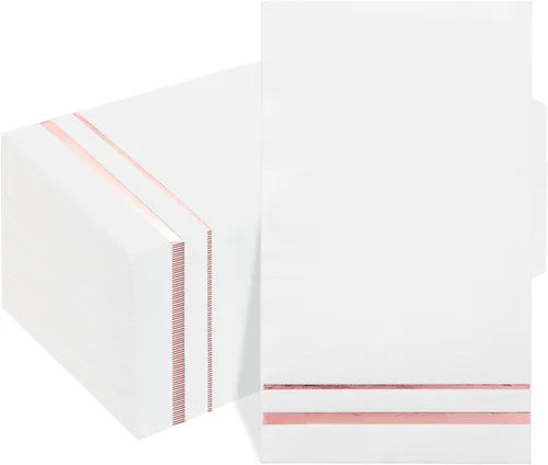 Miniatura 8 de bUCLA 100 Unidades de Servilletas de Papel Negras de 3 Capas - Servilletas de Papel Negras Desechables de Calidad Premium, Absorbentes para Cocina