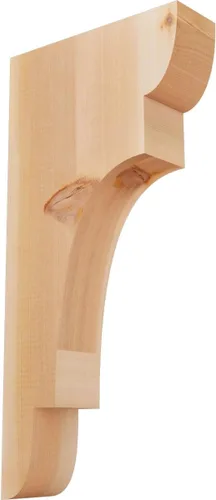 Miniatura 130 de Ekena Millwork COR04X12X12NEB00RWR 4 pulgadas de ancho x 12 pulgadas de profundidad x 12 pulgadas de alto New Brighton Rough Sawn Corbel, cedro rojo