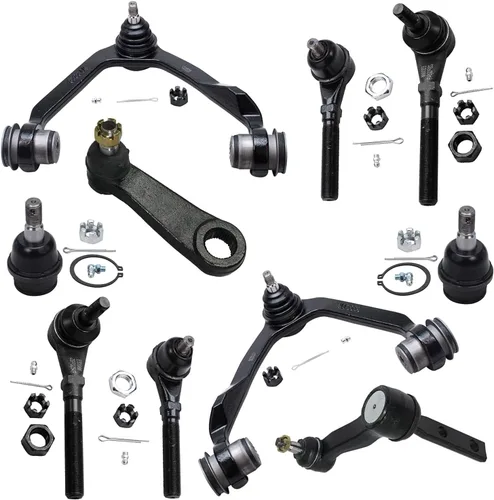 Miniatura 39 de Detroit Axle - Kit de suspensión frontal de 10 piezas para Jeep 2002-2004 Liberty, 2 brazos de control superiores con rótula 2 rótulas inferiores, 4