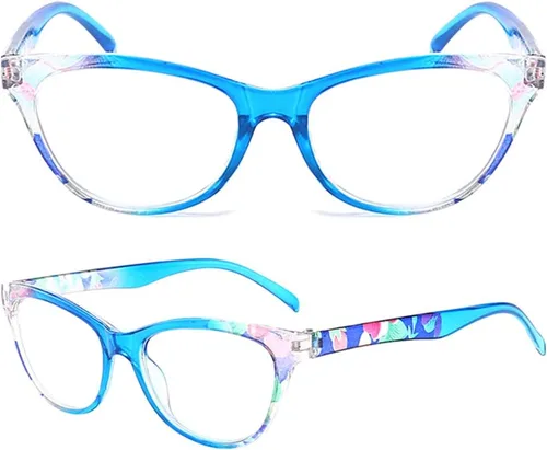 Miniatura 2 de Gafas de lectura (3 unidades), diseño vintage, diseño floral, lentes de lectura para mujeres y hombres, unisex