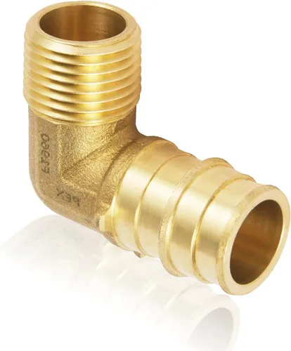 Miniatura 12 de Paquete de 2 accesorios HeSun PEX-A, codo de expansión de rosca NPT macho de 3/4 pulgadas PEX-A x 3/4 pulgadas, ASTM F1960098-2)
