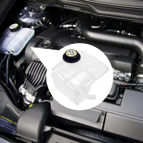 Miniatura 6 de KARPAL Tanque de expansión de recuperación de refrigerante del radiador 30776151 compatible con Volvo C30 C70 S40 V50