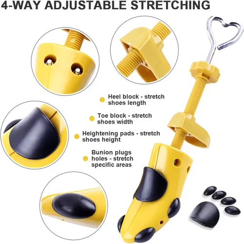 Miniatura 3 de Shoe Stretcher Women 4-way Shoe Expander Widener Shoe Tree Shape for Wide Feet