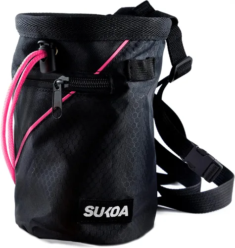 Miniatura 10 de Bolsa de tiza para escalada en roca - Accesorios de equipo para regalos de escalada en roca - Cinturón de enganche rápido, bolsillos grandes