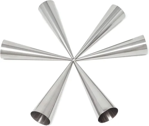 Miniatura 4 de Honbay 6 moldes de acero inoxidable para hornear