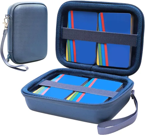 L LTGEM Estuche para más de 300 cartas compatible con Pokémon/UNO/Piles/Phase 10/Exploding Kittens/Five Crowns/Flip 7/SKYJO/Slingz/Survivor/Go Azul