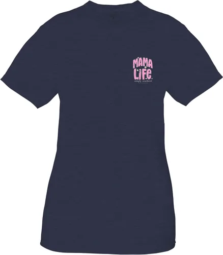 Miniatura 2 de Simply Southern Groovy Mama Life - Camiseta para adulto, Azul