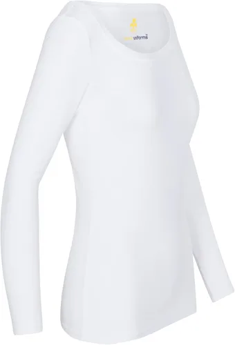 Miniatura 5 de Natural Uniforms Camiseta de manga larga extra ancha con cuello redondo para mujer
