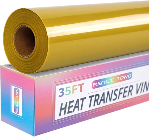 Miniatura 17 de RENLITONG - Vinilo verde frutal para planchar HTV de 12 pulgadas por 15 pies, vinilo de transferencia de calor para rollos de camisetas HTV
