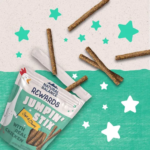 Miniatura 4 de Natural Balance Premios con ingredientes limitados Jumpin' Stix, golosinas sin granos para perros adultos de todas las razas, receta de pollo, 10