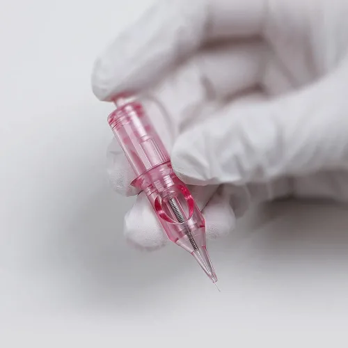 Miniatura 3 de Charme Princesse Cartucho de aguja 1RL con membrana de seguridad, agujas de tatuaje profesionales para cejas, delineador de ojos, labio, 3RL