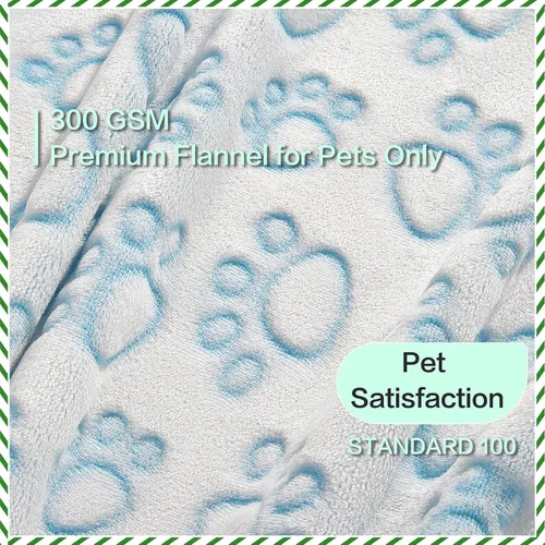 Miniatura 2 de Manta Azul para Perro para Accesorios de Cachorro Macho, Cosas Azules para Perro para Gatitos Pequeños de Interior, Suministros Esenciales Lavables