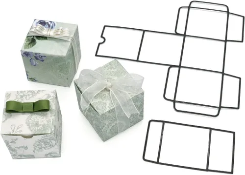 Miniatura 6 de Bira Craft Boxes - Troqueles de corte, plantillas de troqueles de corte, diseños surtidos (caja de almohada)