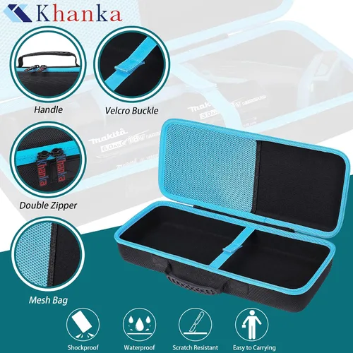 Miniatura 3 de Khanka Funda rígida de repuesto para Makita XRJ01Z / XRJ08Z de 18 voltios LXT de iones de litio inalámbrica, sierra recíproca compacta (sólo la caja)
