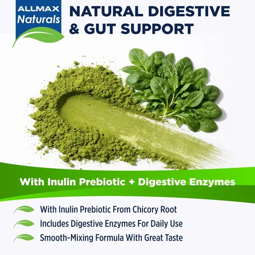 Miniatura 6 de ALLMAX Naturals CytoGreens Super Greens en polvo, superalimento verde premium con verduras, superalimentos, suplemento de verduras diarias, té verde